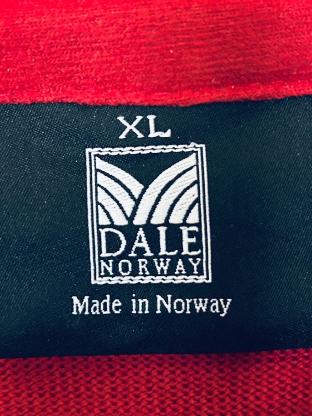 Dale of Norway Red & Cream Quarter-Zip Mock Cowl Neck Sweater with Metal Buttons - Picture 8 of 12